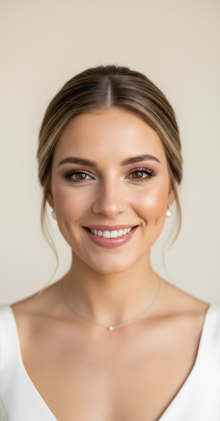 After Wedding Hair Updo Front